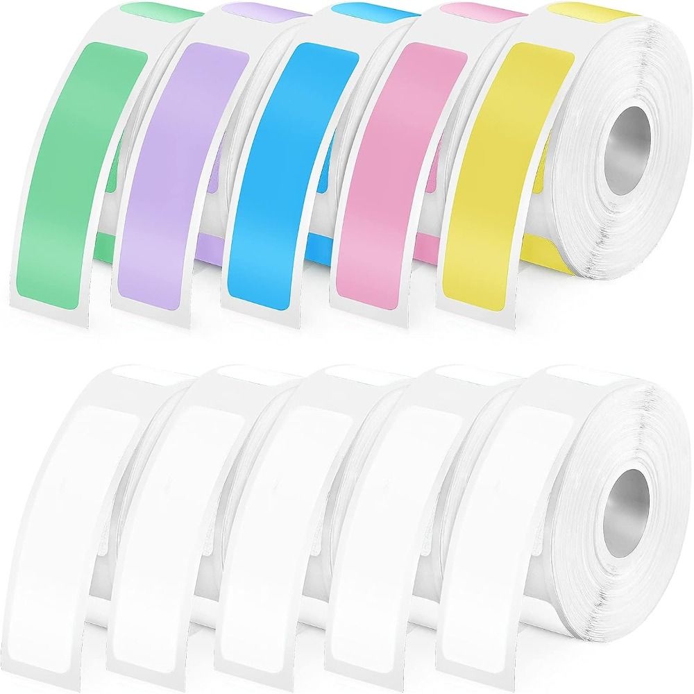 Label Printer Tape - Colorful Adhesive Label Maker Paper 12mm×40mm