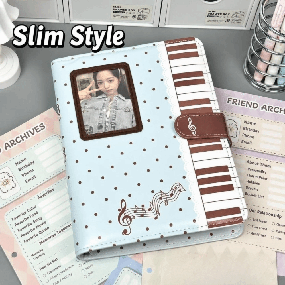 Polka Dot Piano Binder Noteboo - Notebook Dotted A5 评论和价格
