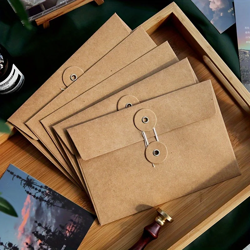 Set of 20 Retro-Style Brown Kr - Letter Envelope Kraft 评论和价格