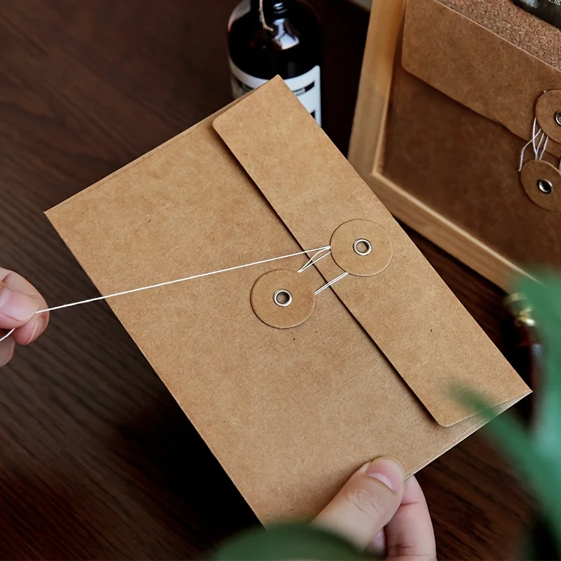 Set of 20 Retro-Style Brown Kr - Letter Envelope Kraft 评论和价格