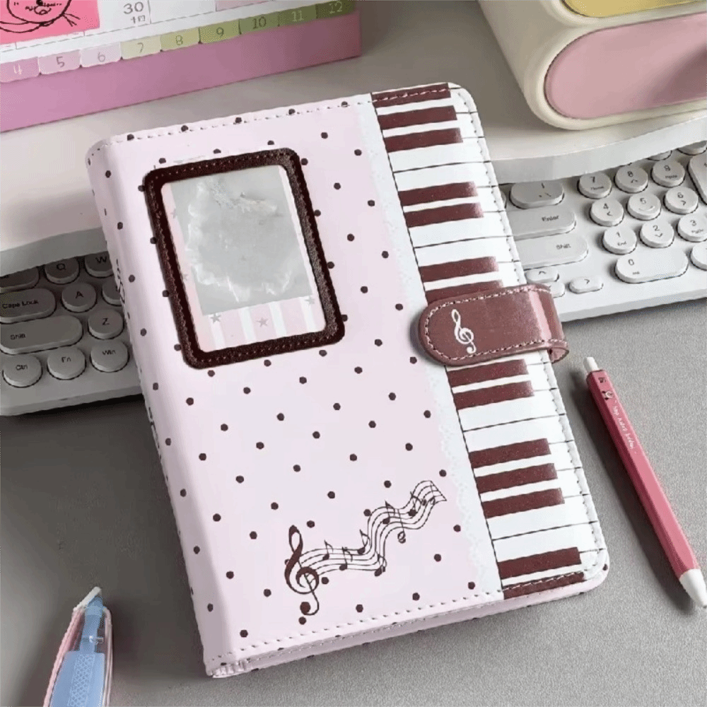 Polka Dot Piano Binder Noteboo - Notebook Dotted A5 评论和价格