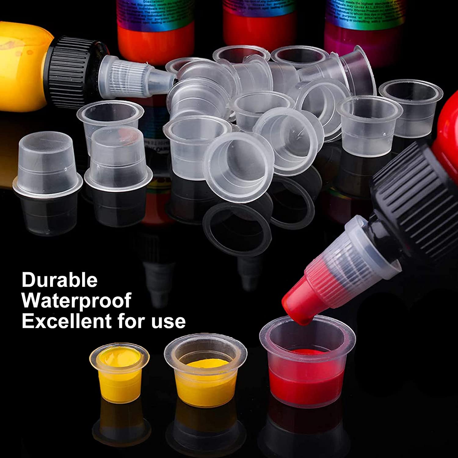 1000/500/100pcs Plastic Tattoo - Calligraphy Ink Bottle 评论和价格