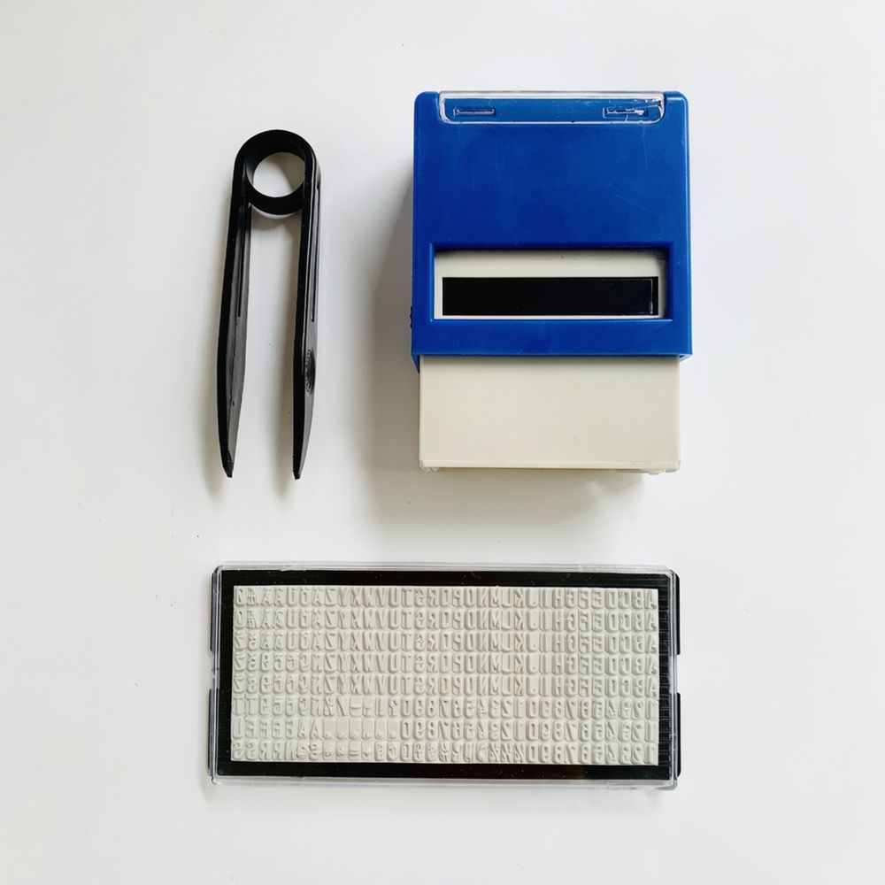 DIY Letter Character Rubber St - Self Inking Stamp 评论和价格
