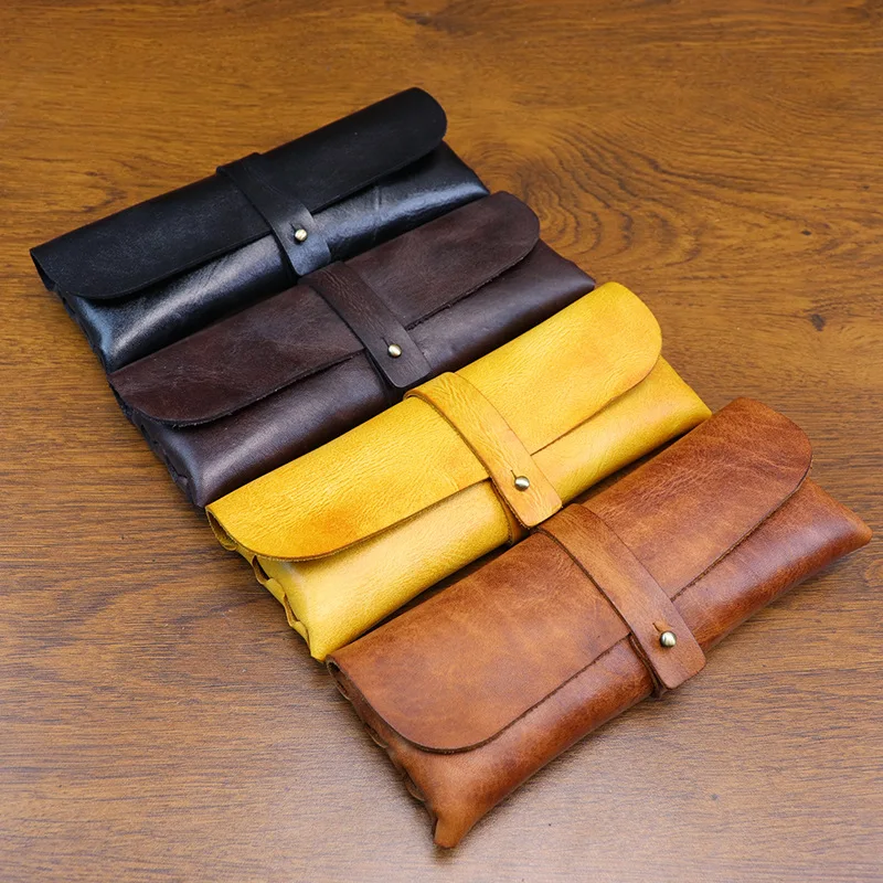 Ins Retro Tanned Leather Korea - Tan Stationery & Office Supply 评论和价格