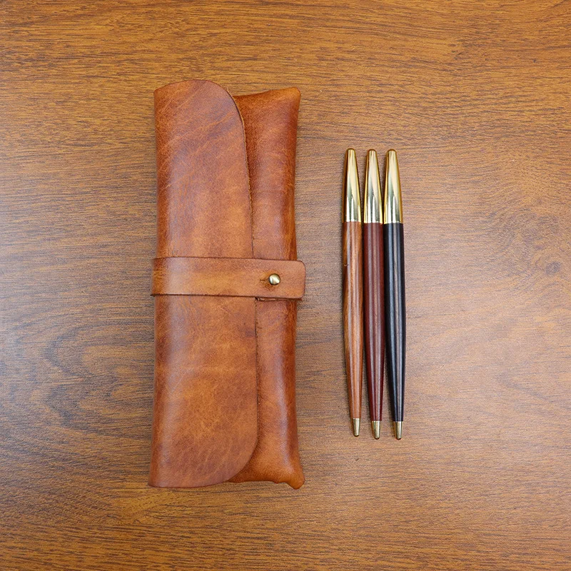 Ins Retro Tanned Leather Korea - Tan Stationery & Office Supply 评论和价格
