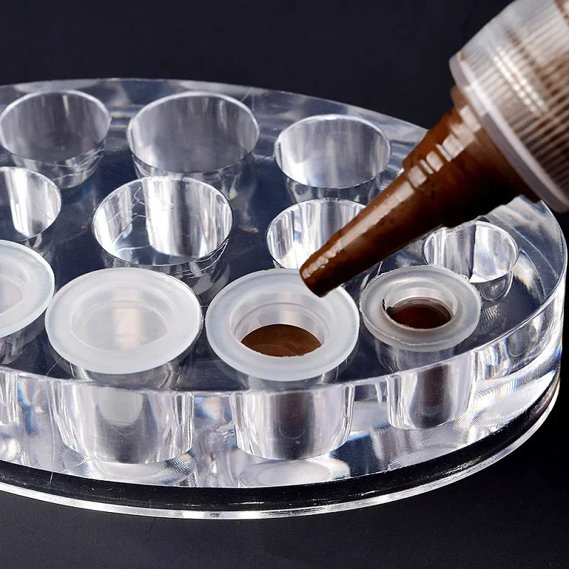 Acrylic Tattoo Ink Cup Stand H - Calligraphy Ink Bottle 评论和价格