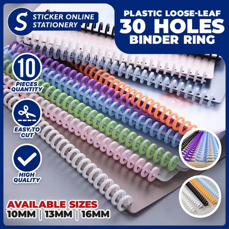10Pcs Plastic Loose Leaf Bindi - Binding Comb Plastic 评论和价格