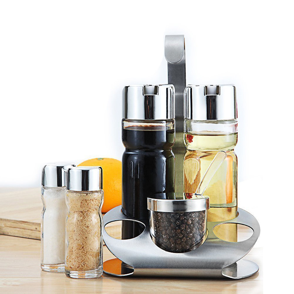 5Pcs Spice Jars Set Clear Lid  - Paperclip Magnetic Set 评论和价格