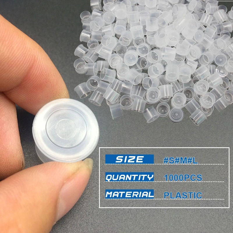 100Pcs Plastic Tattoo Ink Cups - Calligraphy Ink Bottle 评论和价格