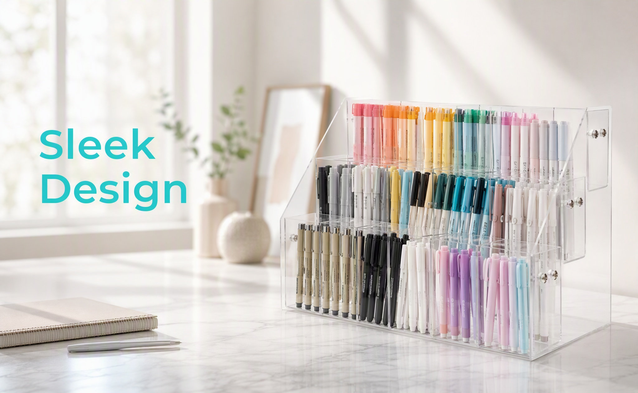 Acrylic Pen Display Stand Clea - Stationery Office And School Supply Stores 评论和价格