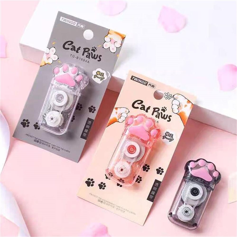 1PCS 6M Cartoon Cat Claw Corre - Correction Tape Roller 评论和价格