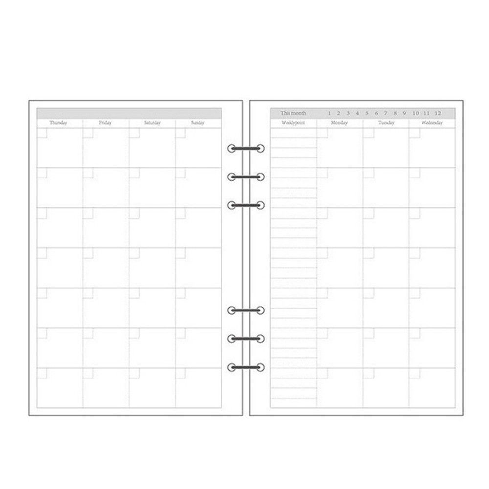 Grid Daily Planner 45 Sheets S - Notebook Dotted A5 评论和价格