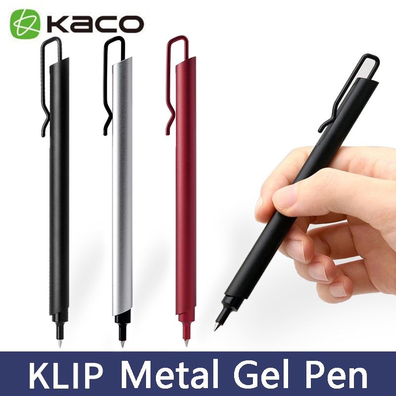 Kaco Metal Gel Pen 0.5MM Black - Stationery Supplies Business 评论和价格