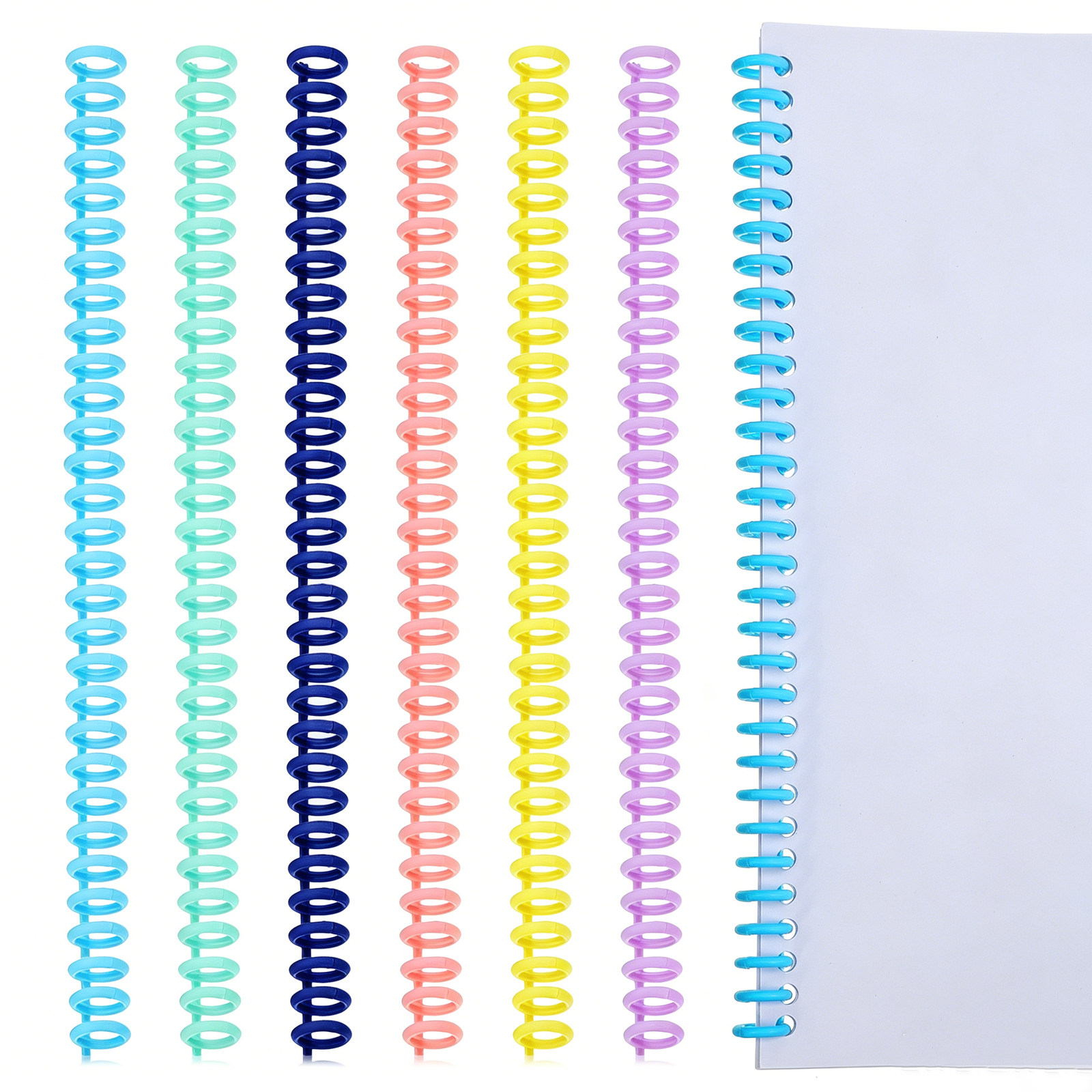 12Pcs Stylish Color Plastic Bi - Binding Comb Plastic 评论和价格